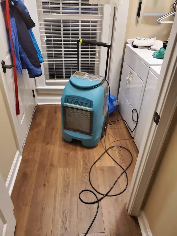 Commercial dehumidifier deployed for Flood Damage Cleanup in Lackawanna
